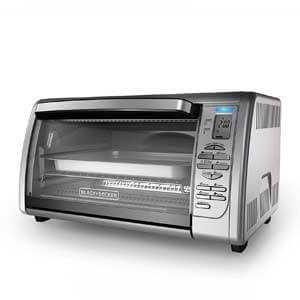 BLACK+DECKER CTO6335S Countertop Convection Toaster Oven for Frozen Pizza