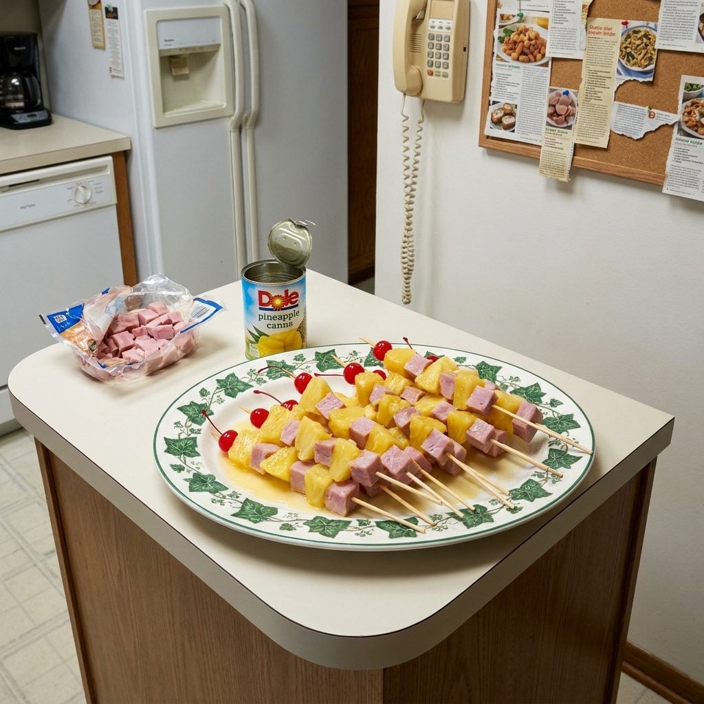 Pineapple-and-Ham Skewers That Screamed 