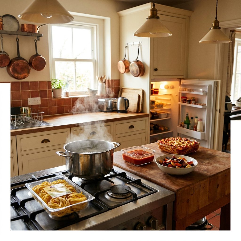 Cooking a Brand-New Dinner Before Checking What Leftovers Already Need Eating