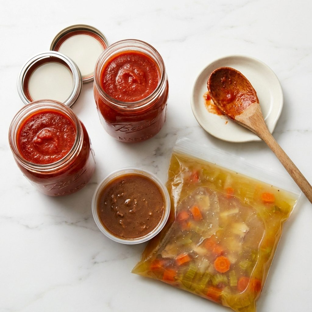 Forgetting That Sauces, Gravies, and Soups Freeze Beautifully for Months