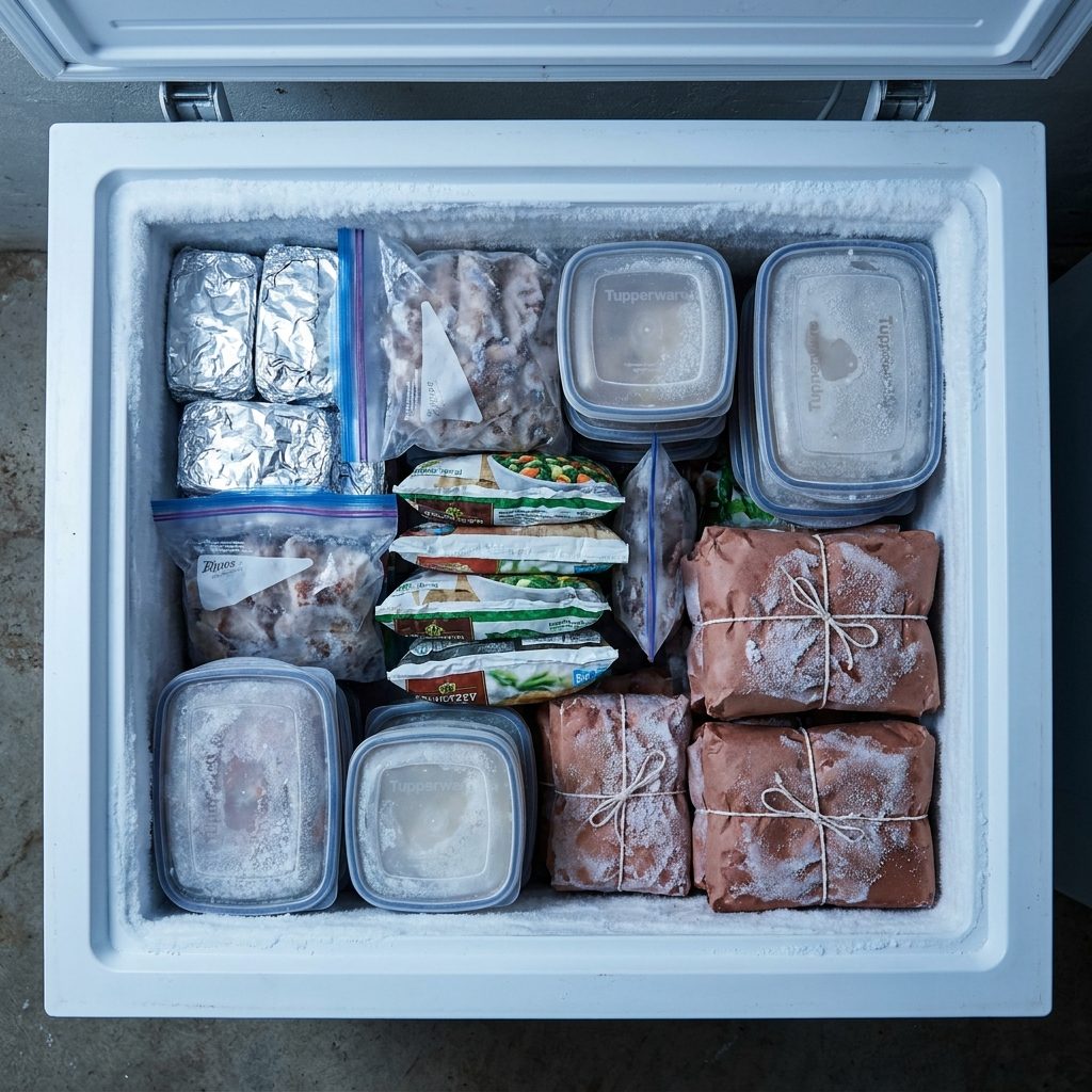 Keeping Freezers So Packed with Mystery Meat and Forgotten Leftovers That Nobody Trusts Eating Anything Inside