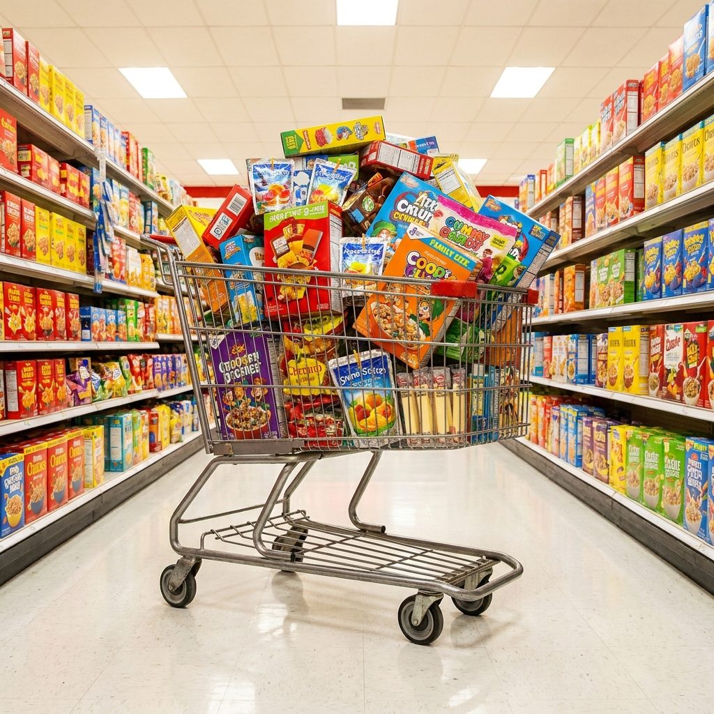 Letting Kids Roam the Grocery Store Tossing 