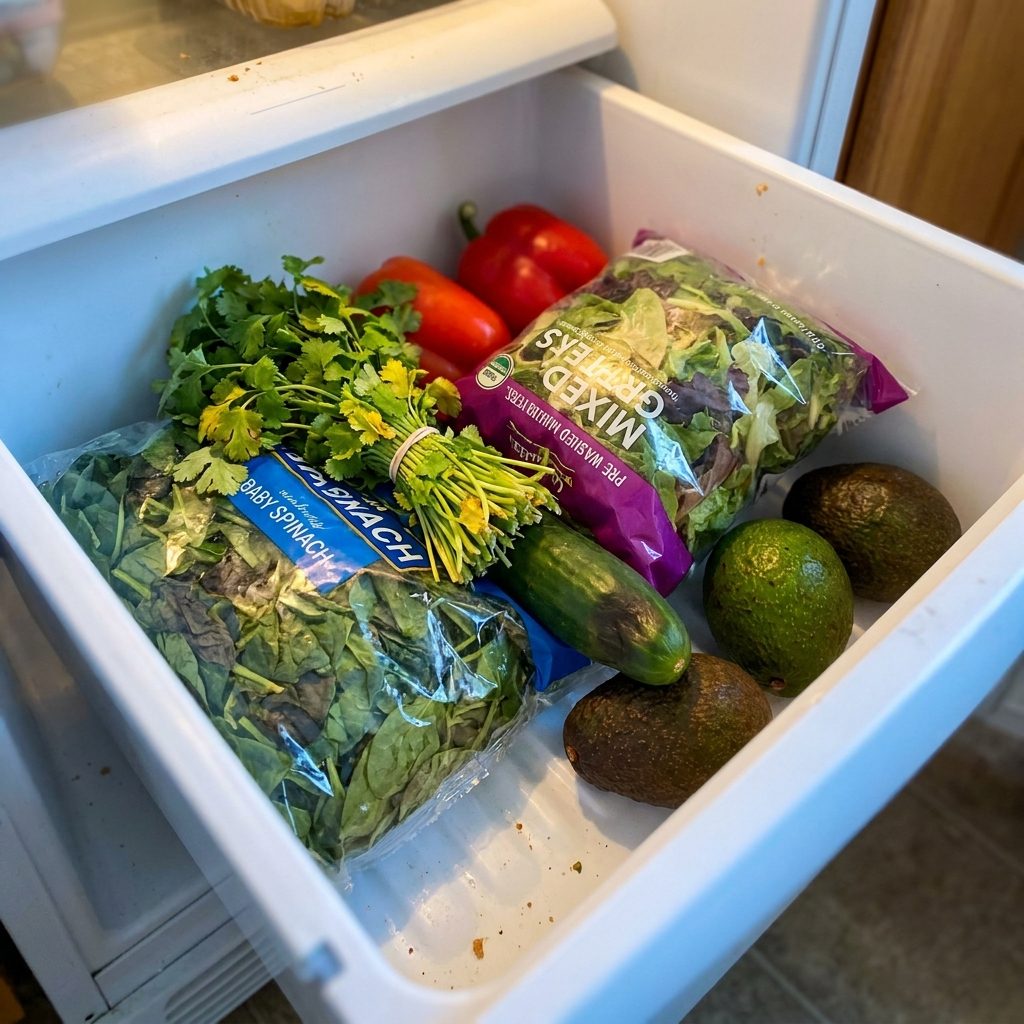 Overbuying Produce on Sunday with Beautiful Intentions Only to Throw Half of It Away Slimy by Friday