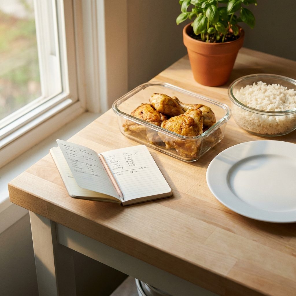 Treating Leftovers as Backup Food Instead of Scheduling Them Into the Week's Meals