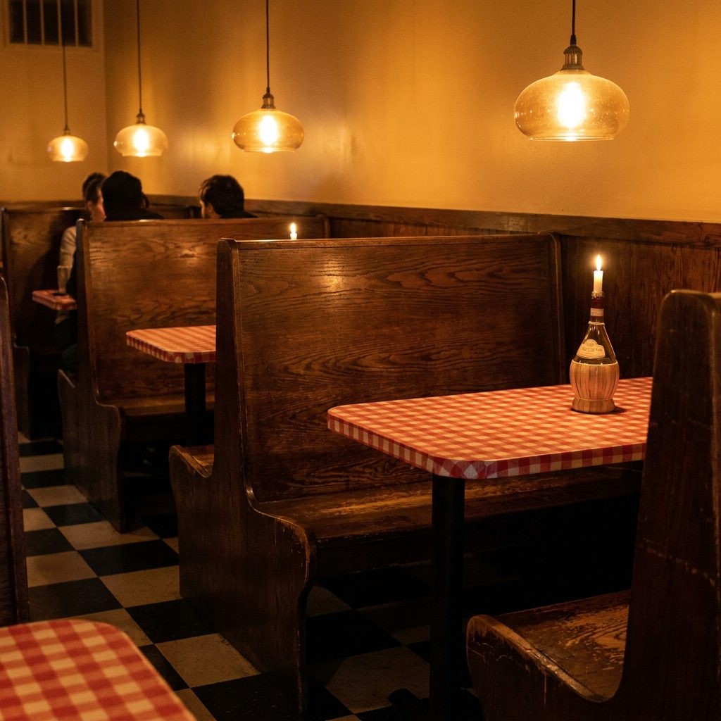 The Booth With the High Wooden Backs That Made Every Table Its Own Private Room
