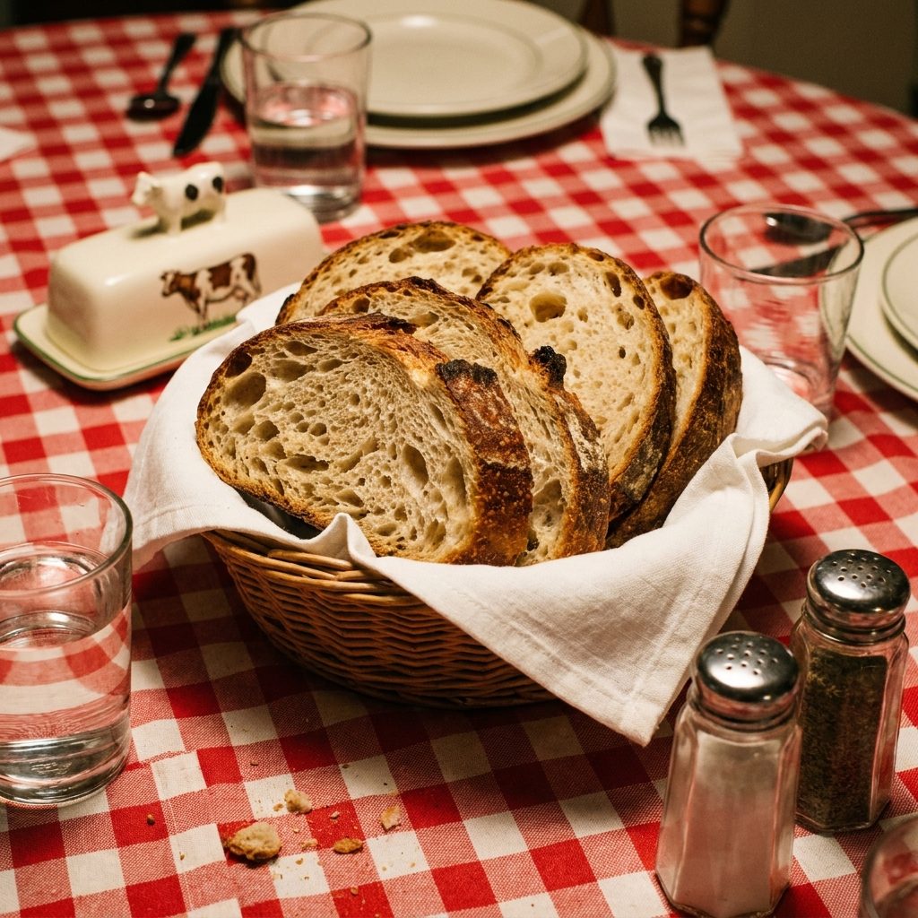 The Bread Basket With the Sliced Italian Loaf Nobody Could Keep Their Hands Off