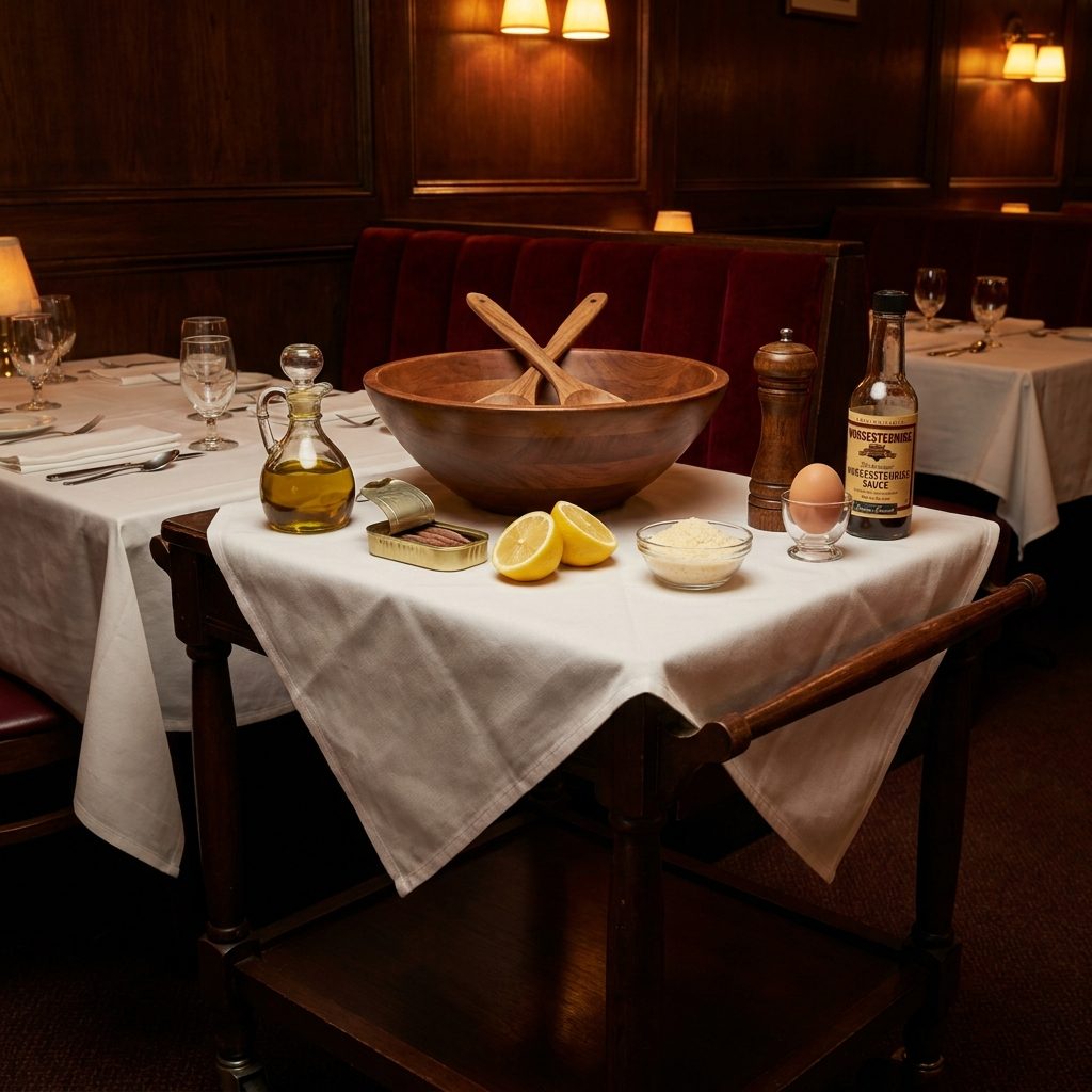 The Caesar Salad Prepared Tableside Like It Was a Ceremony