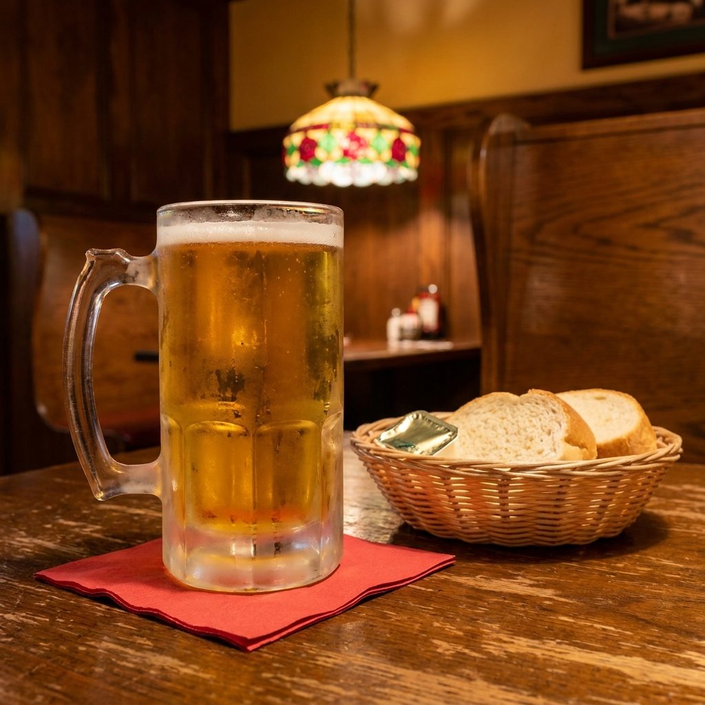 The Draft Beer in a Frosted Mug That Made the Wait Almost Bearable