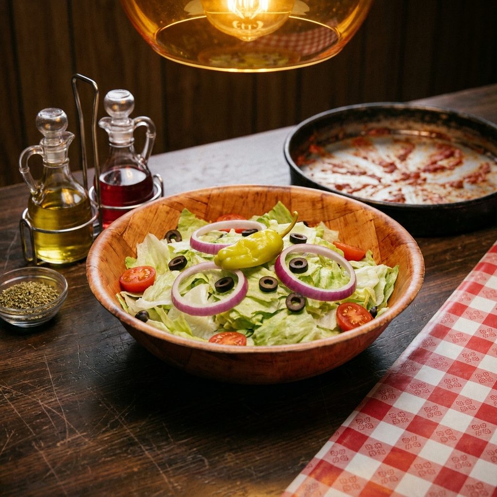 The Family-Style Italian Salad With the Single Pepperoncini Everyone Ignored