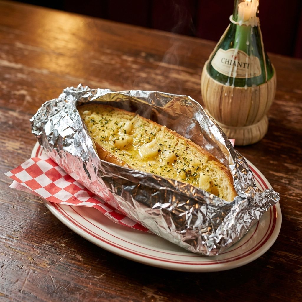 The Garlic Bread That Came Wrapped in Foil and Steamed Itself Into Submission