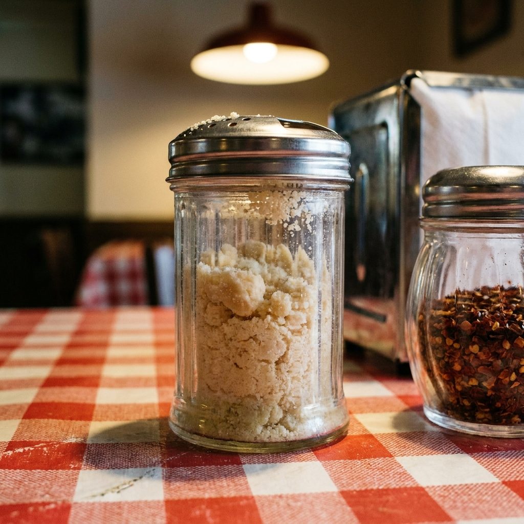 The Parmesan in the Glass Shaker That Had Turned Into a Single Solid Block by Friday Night