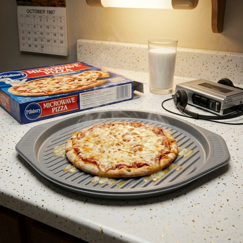 The Pillsbury Microwave Pizza That Came With Its Own Gray Plastic Tray