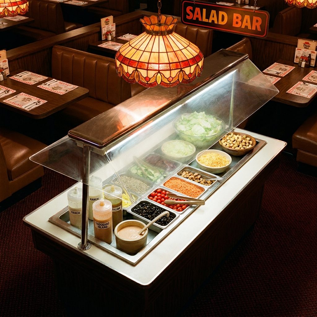 The Salad Bar With the Sneeze Guard and the Ladle That Was Always Sticky