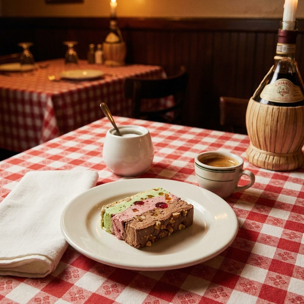 The Spumoni That Arrived Unannounced at the End of the Meal