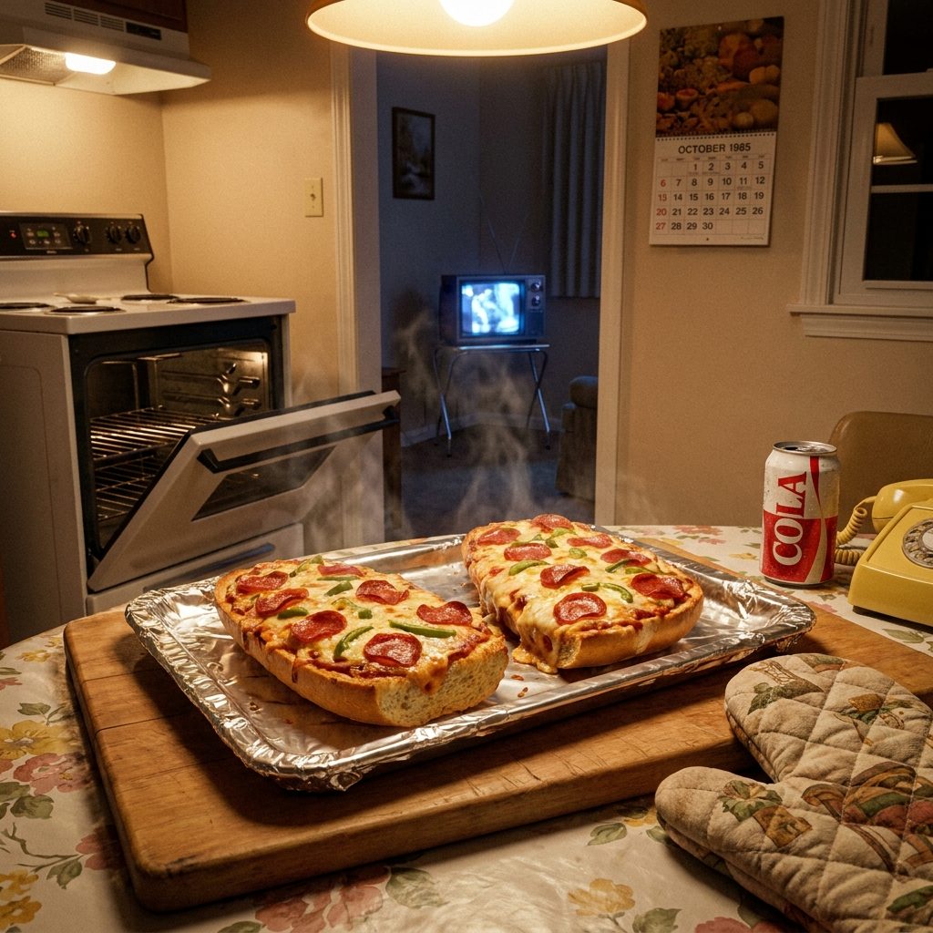 Stouffer's French Bread Pizza and the Foil Tray You Burned Your Fingers On Every Single Time
