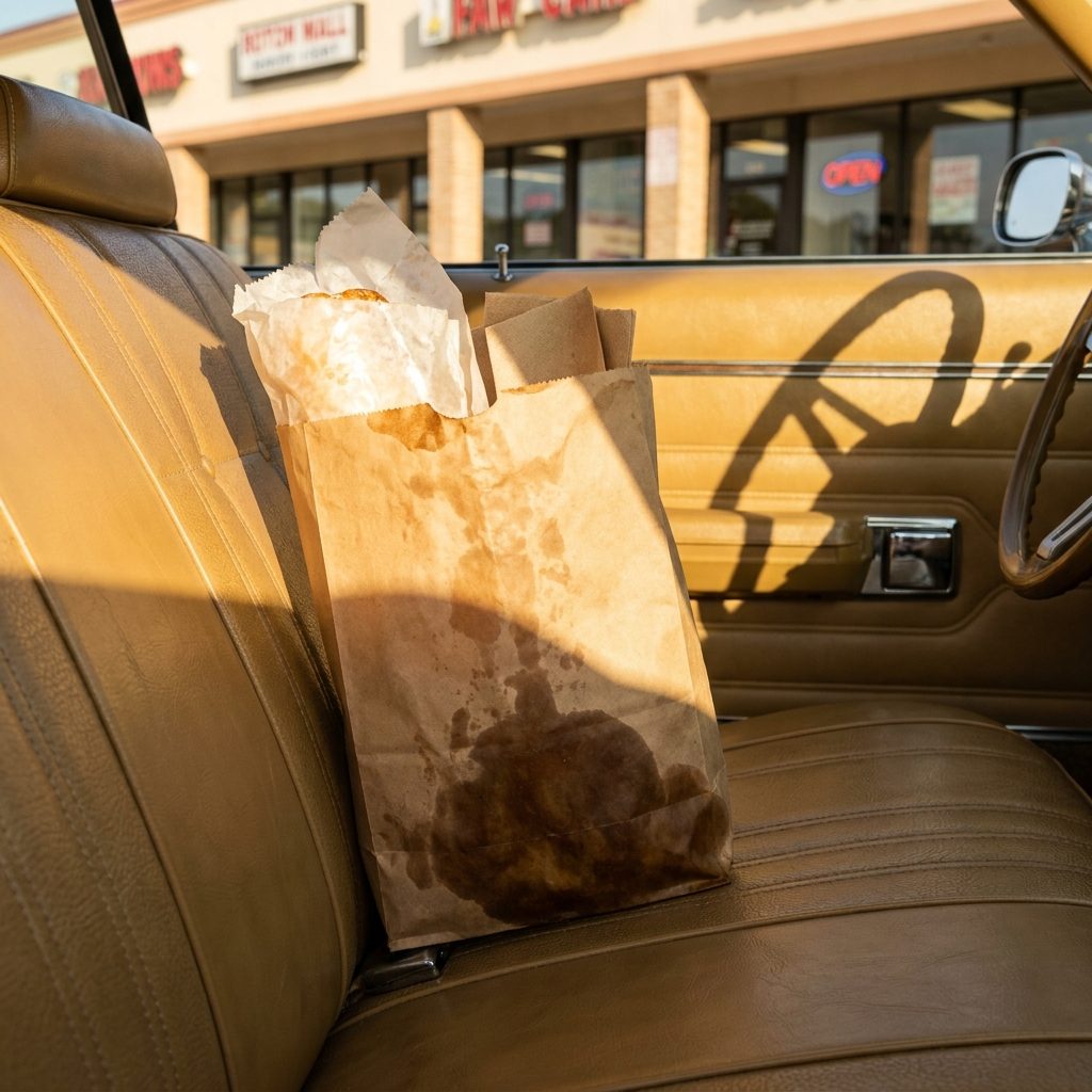 The Brown Paper Bag That Got Translucent on the Bottom Before You Made It Home