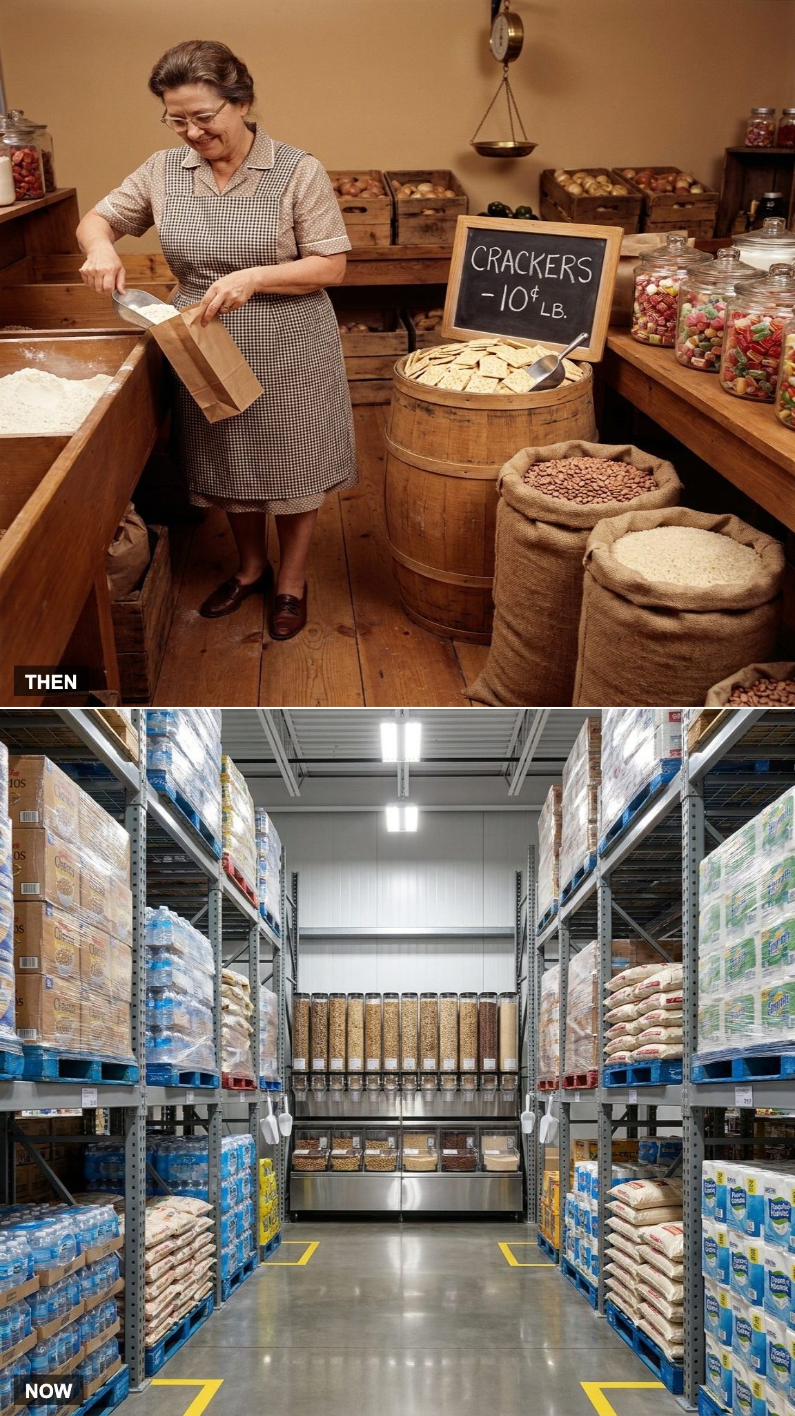 Bulk Sections: From Natural-Food Bins to Warehouse Pallets
