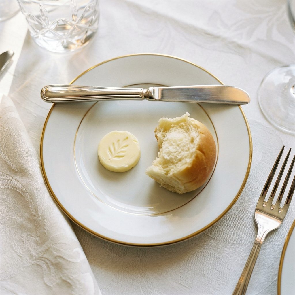 The Butter Knife Resting on the Bread Plate