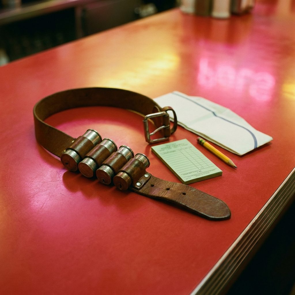 The Carhop's Change Belt With the Metal Cylinders