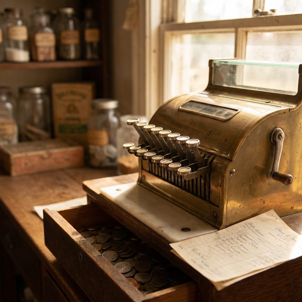 The Cash Register and the Handwritten Receipt: The Total Rang Out Loud