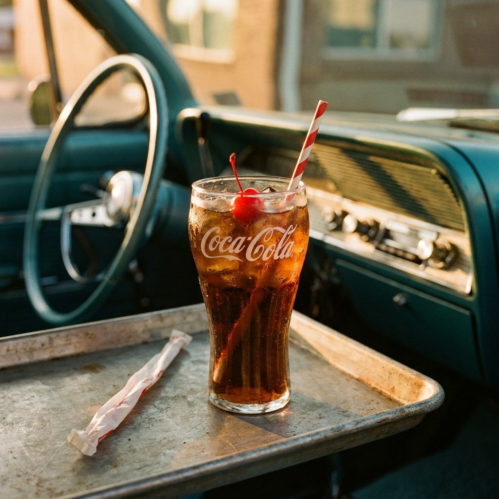 The Cherry Coke Mixed Right There at the Fountain