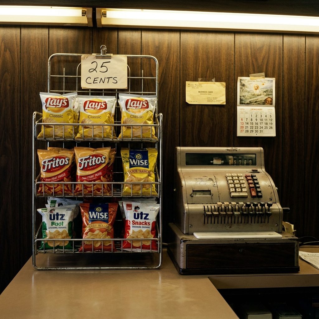 The Chips That Came in the Wire Rack Next to the Register, Not From a Menu