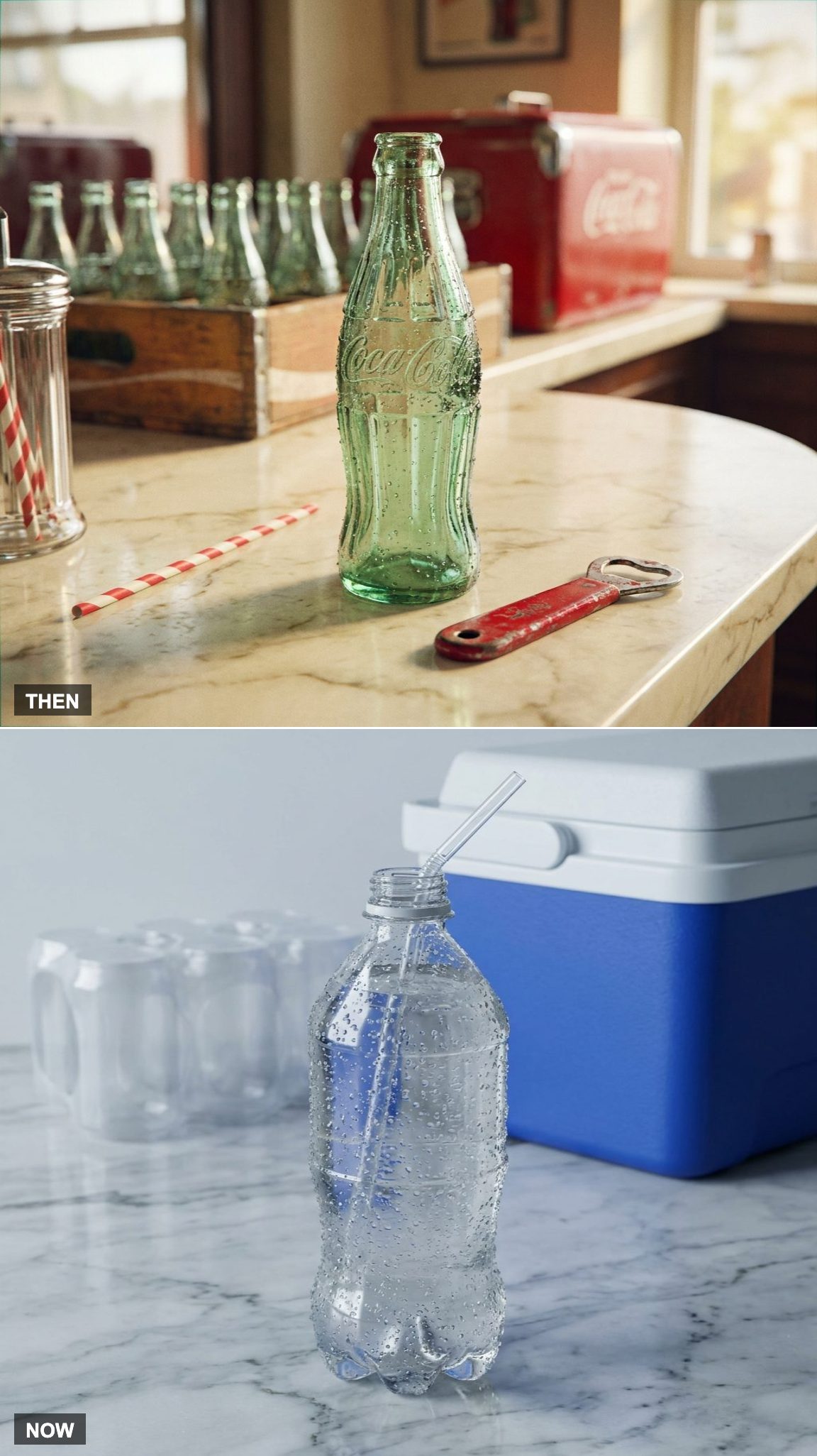 Coca-Cola in Glass Bottles vs. Plastic Bottles