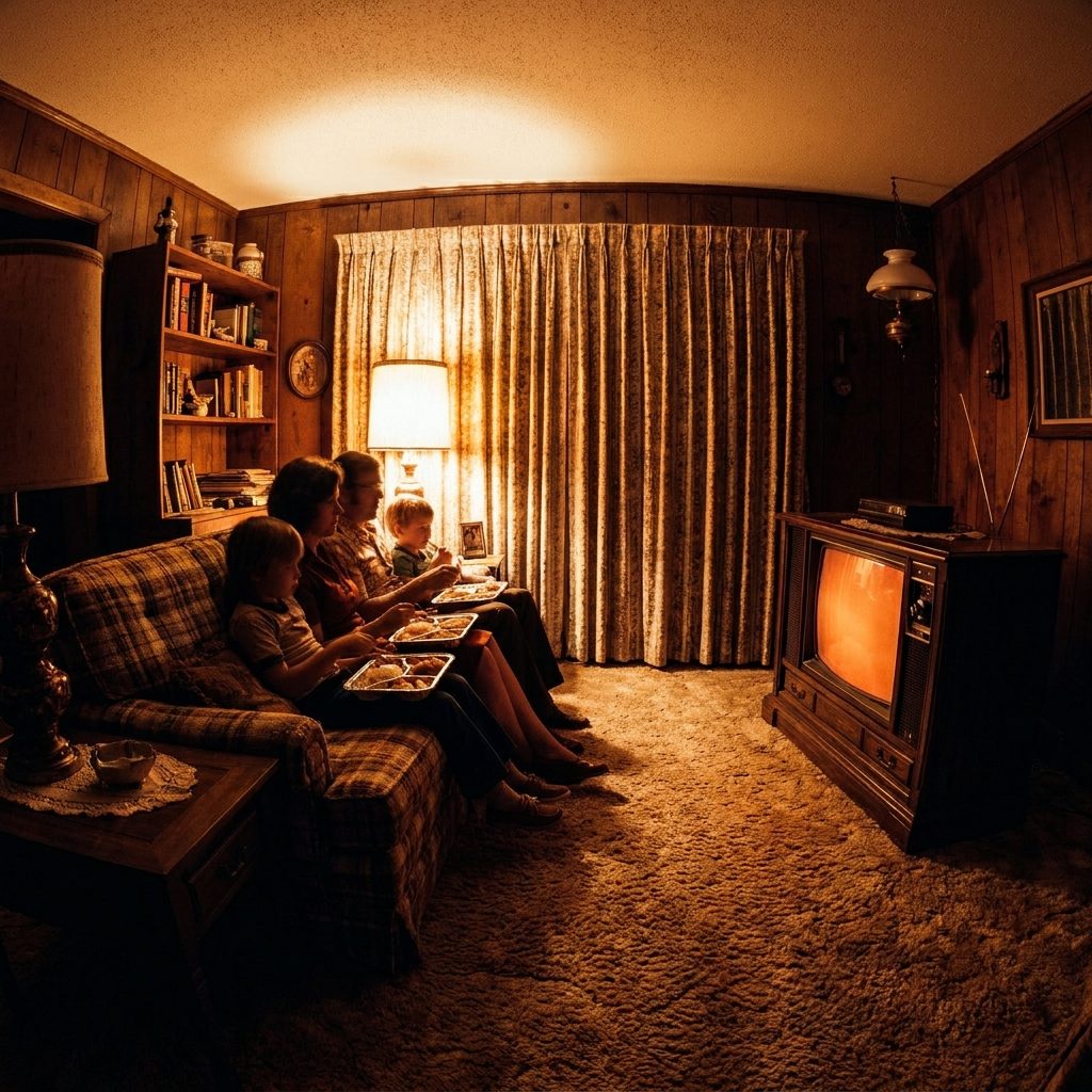 Eating Dinner in Front of the TV, Which Was the Whole Point