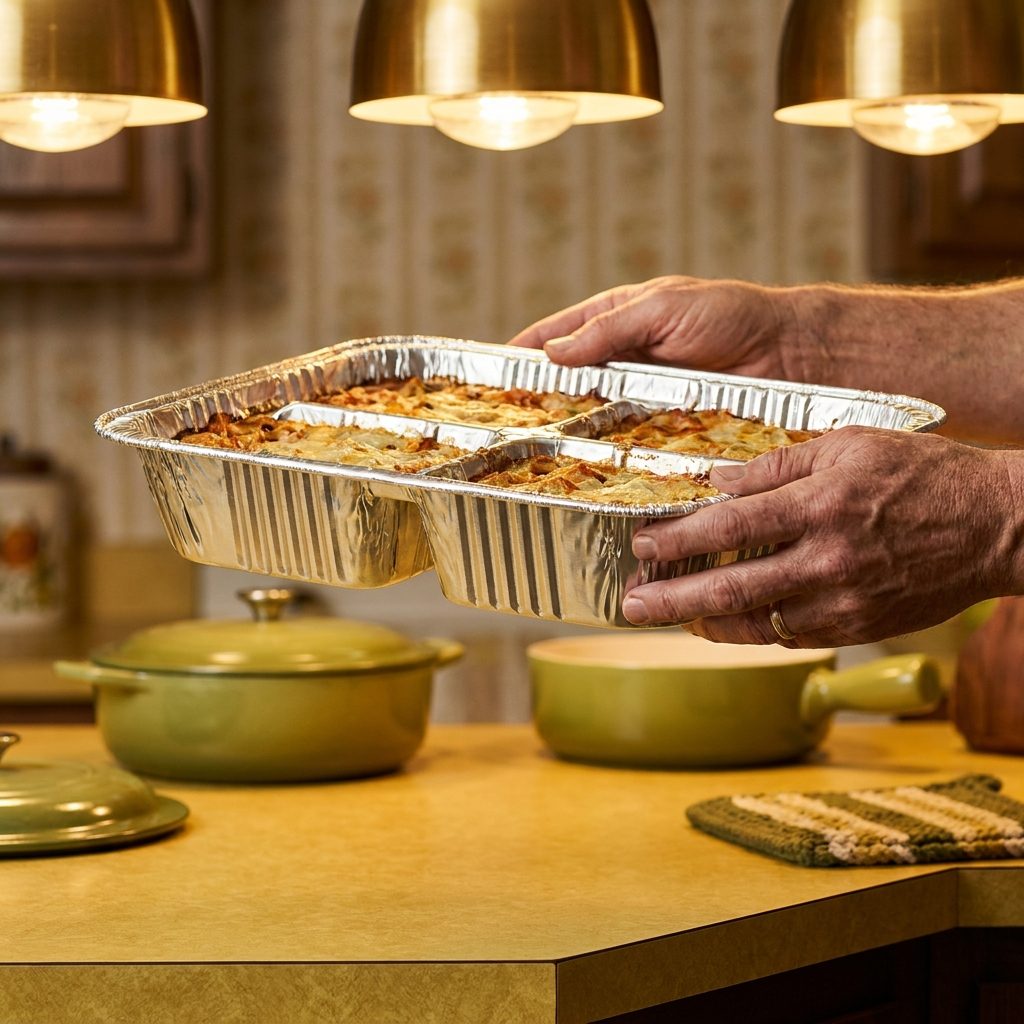 The Foil Tray Heavy Enough to Feel Like You Were Carrying Something Important