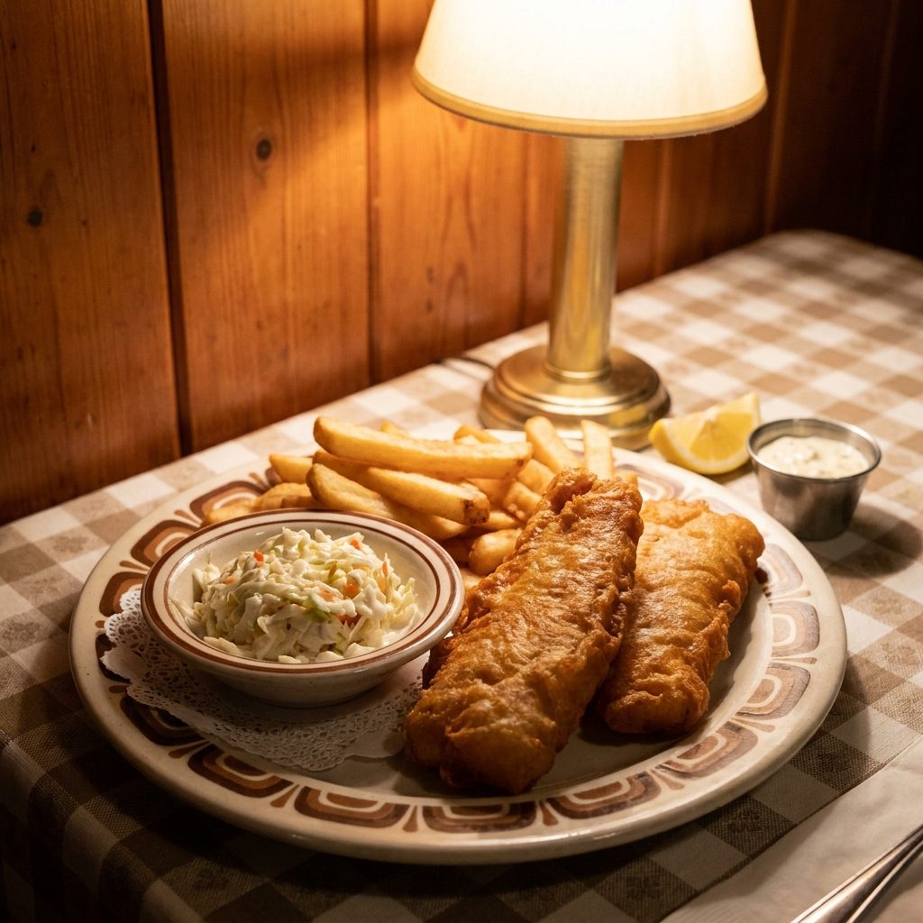 Friday Fish Fry Dinner: Around $1.65 in 1972