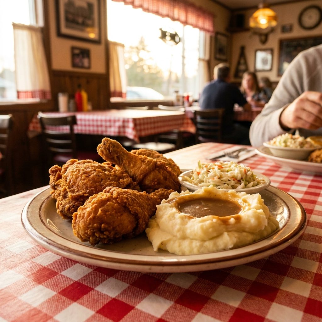 Fried Chicken Dinner: Roughly $1.85 in 1972