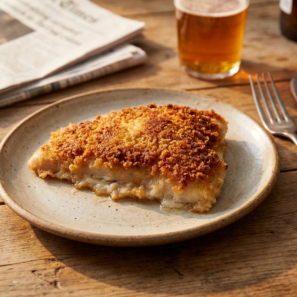 Fried Fish With a Breading That Went Soft on One Side