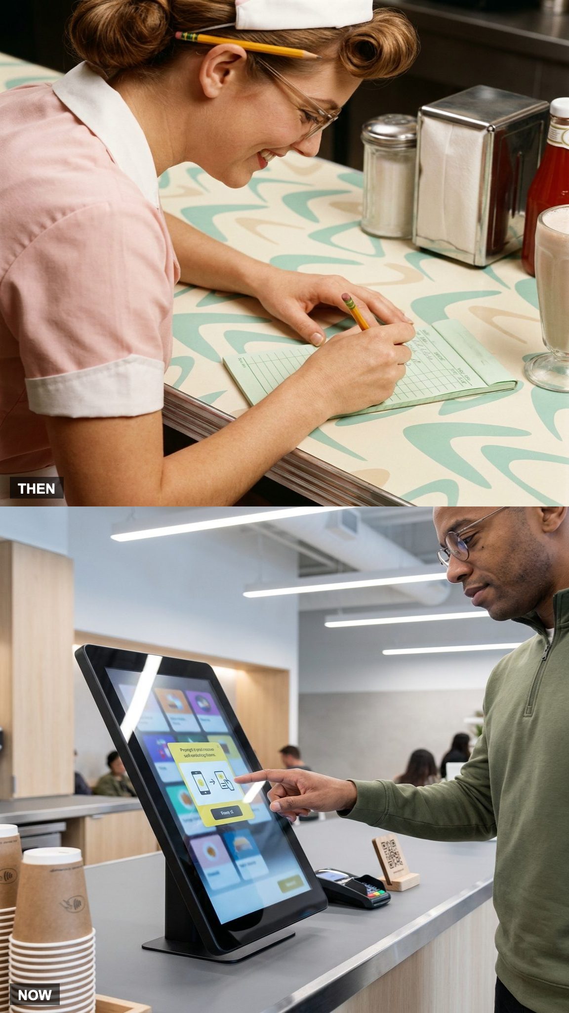 The Green-Lined Order Pad vs. the Kiosk You Argue With