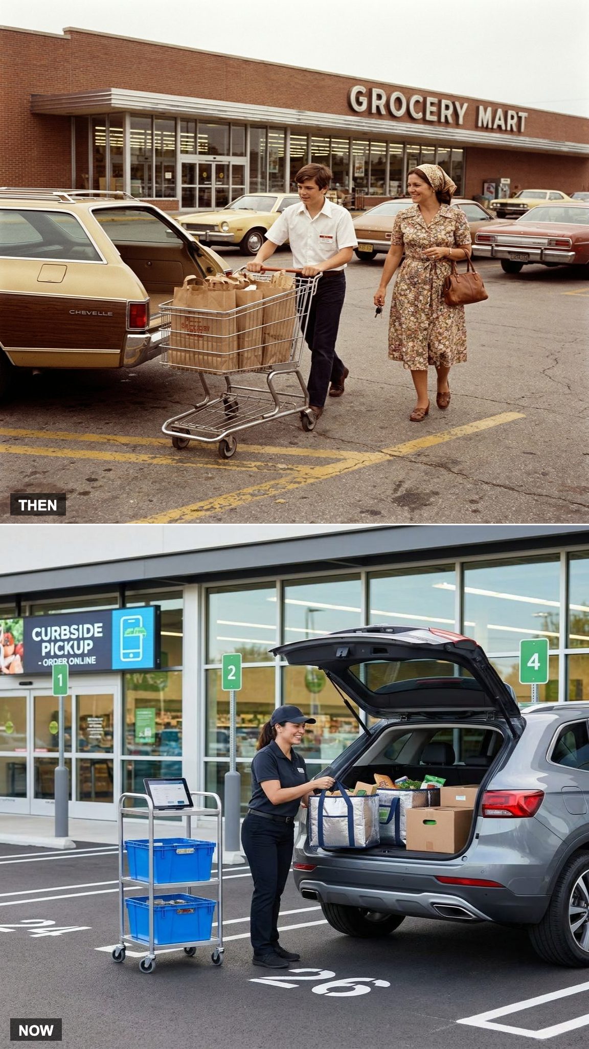Grocery Pickup and Delivery: From the Boy Who Carried Your Bags to Curbside Slots