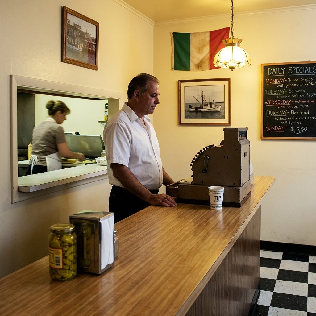The Guy Who Worked the Register While His Wife Worked the Kitchen, and Neither One Needed to Say a Word to the Other