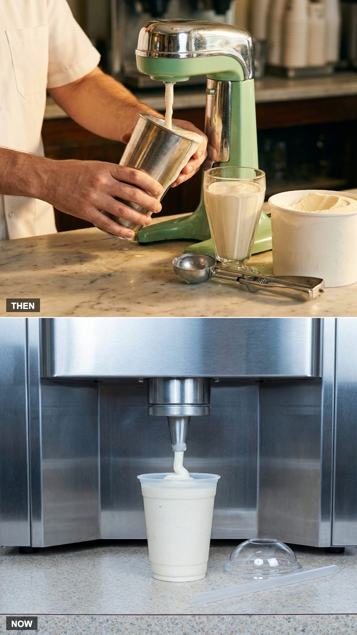 Hand-Dipped Milkshakes vs. Machine-Made Shakes
