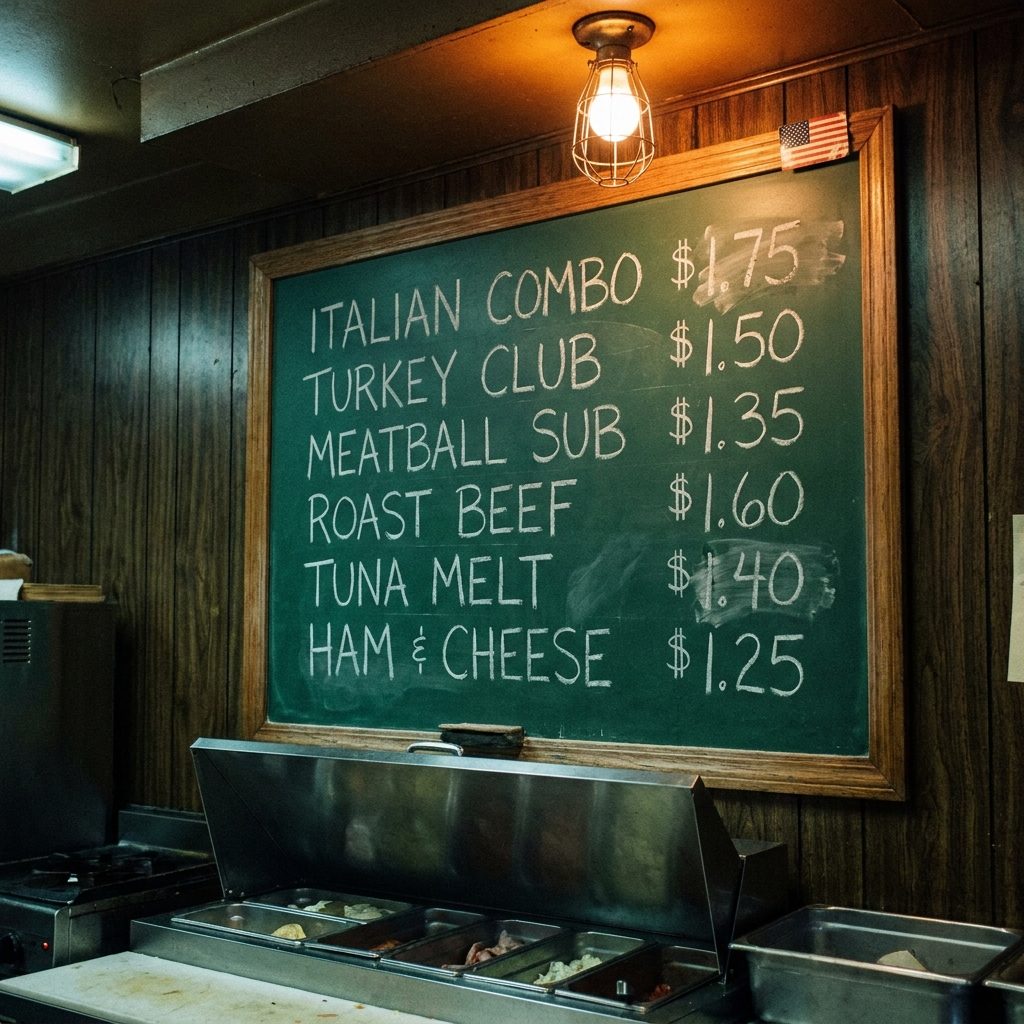 The Handwritten Menu Board With Prices That Hadn't Changed Since Nixon