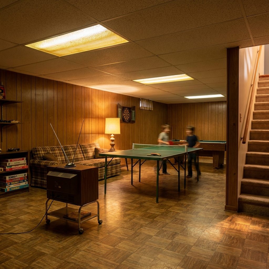 The Kids Sent Down to the Basement to Play While the Grown-Ups Talked