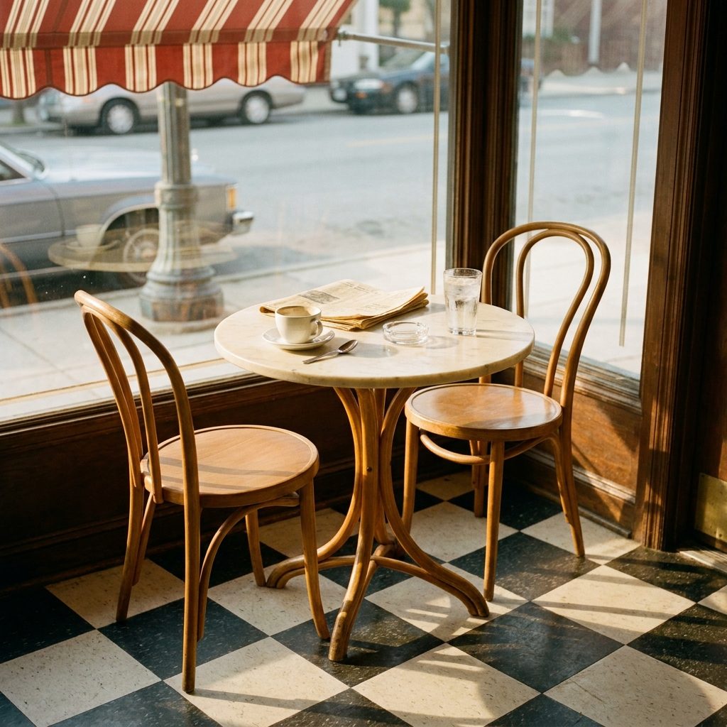 The Window Table Where Regulars Stayed for Two Hours