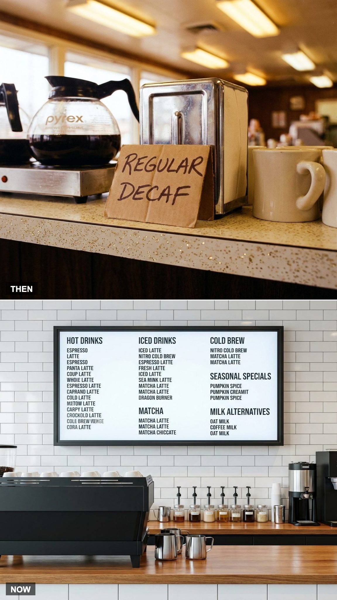 The Menu of Drinks