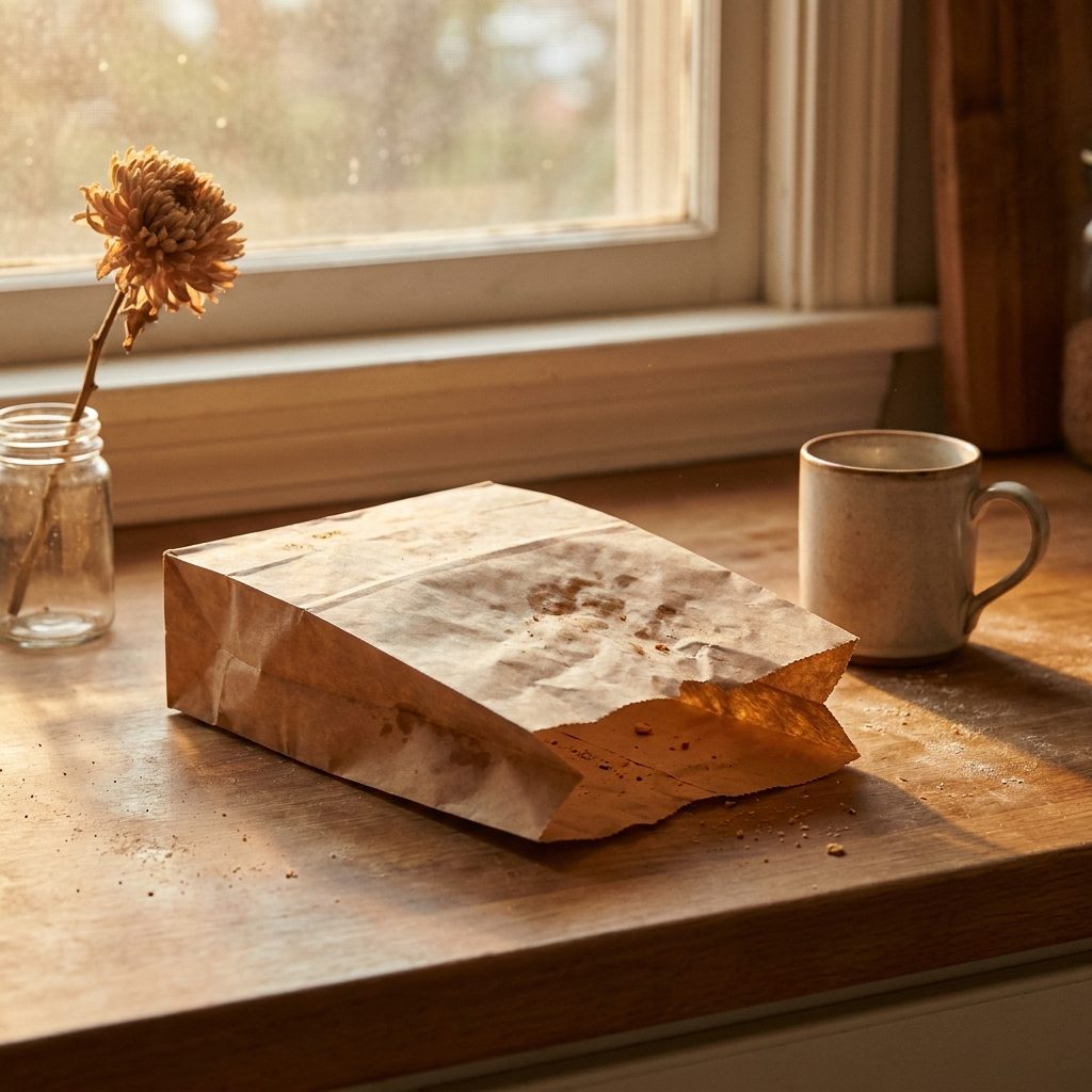 The Paper Bag the Loaf Came In That Got Left on the Counter All Week