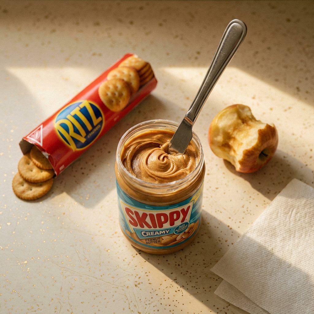 Peanut Butter Straight From the Jar With a Butter Knife That Never Made It Back