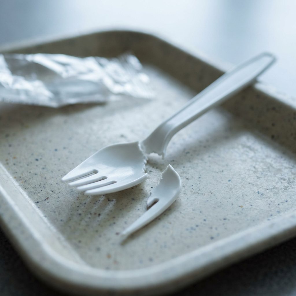The Plastic Spork That Snapped Before It Cut Anything