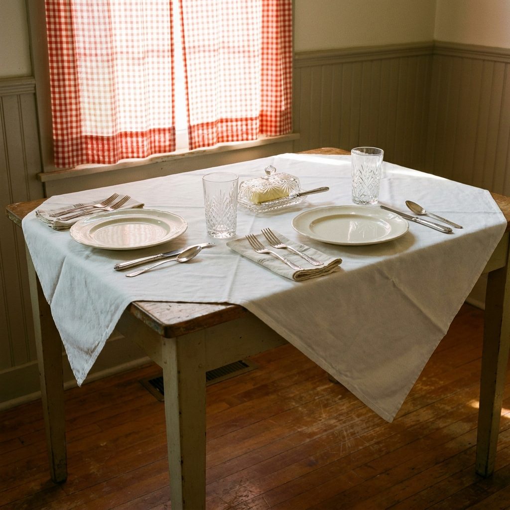 The Napkin Tucked Under the Fork
