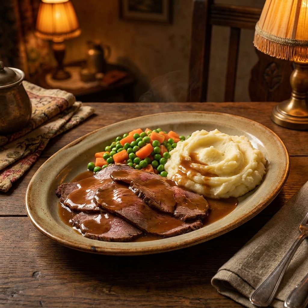 Roast Beef Dinner: About $2.25 in 1972