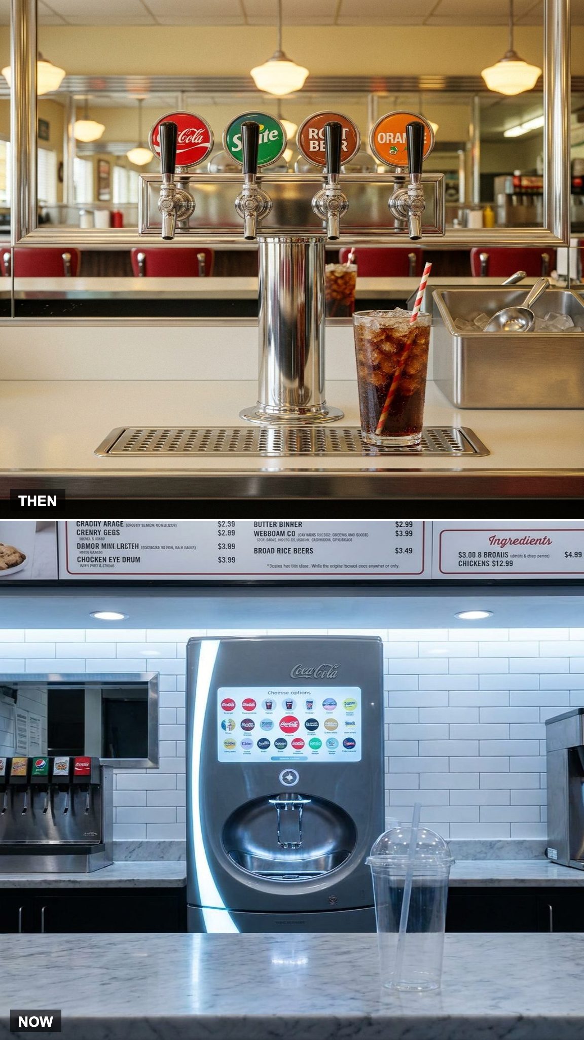 The Soda Fountain vs. The Wall of Choices