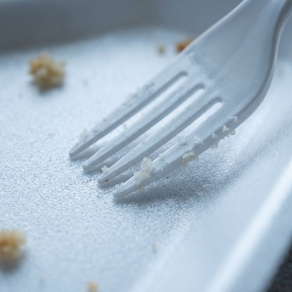 The Foam Tray That Squeaked Under Your Spork