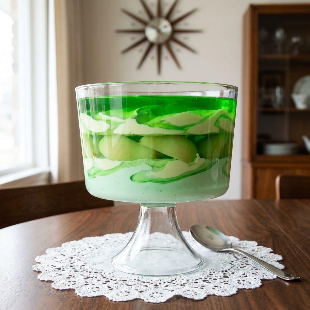The Under-the-Sea Pear Salad With Lime Jell-O and Cream Cheese