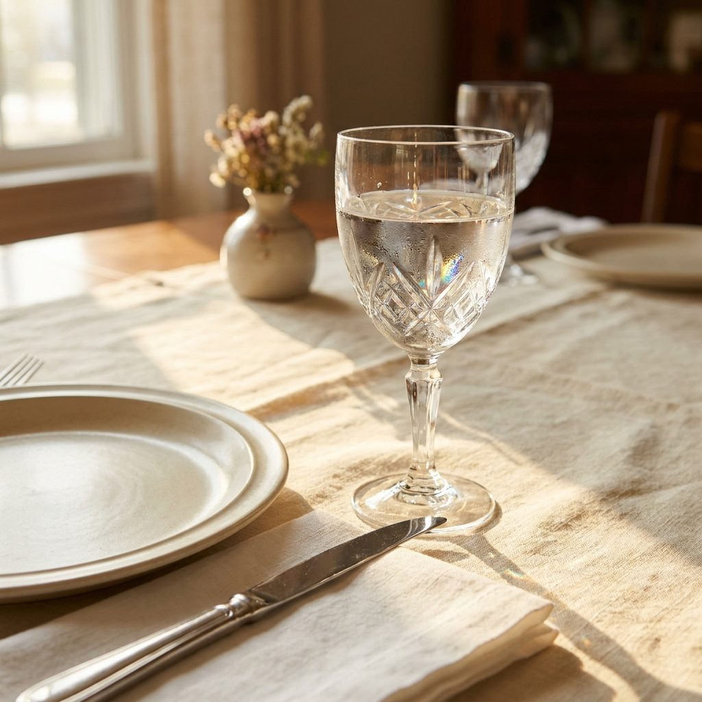 The Water Glass Above the Knife
