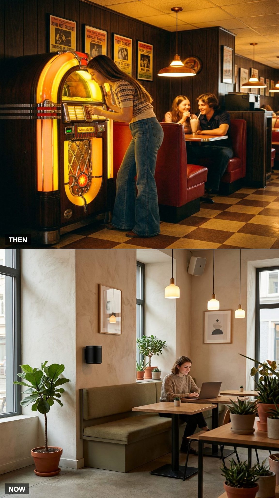 Wurlitzer in the Corner vs. Spotify Overhead